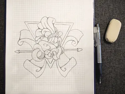 Warsaw Skate Crew design pencil roller skating sketch t shirt