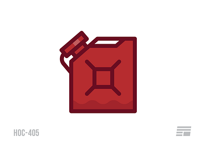 HOC-405 canister gas gasoline house of cards icon illustration oil pictogram vector