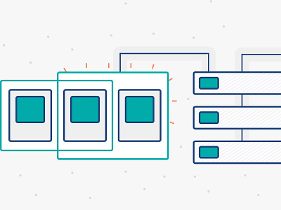 Segmentation & Workflow Illustration data collection illustration journey line art metrics path segmentation thin lines user user data workflow