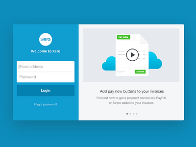 Xero login page login