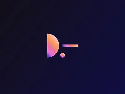 D app app d gradient icon logo