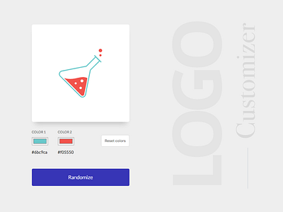 Logo Customizer card code development logo material reactjs svg