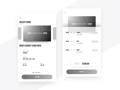 Credit Card Checkout 2 app card checkout credit ui