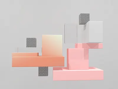 Set 05 | 3D 3d abstract c4d cgi composition design glass gradient inspiration minimal pink unique