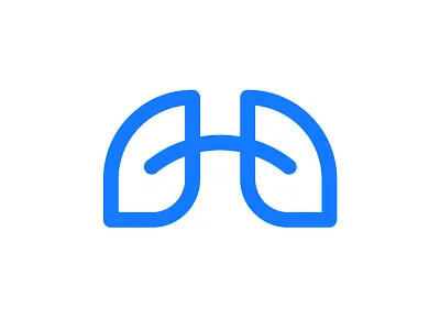 H+Lungs brand branding logo breath healthcare health gas chimical h letter lettering logotype product doctor lung organ human lungs pulmonary respiratory medical medicine nuclear wordmark icon mark