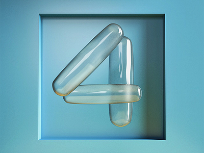 [4] 36 Days of Type 36daysoftype 3d 4d a c4d cgi cinema illustration letter minimal render type