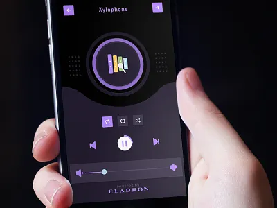 Xylophone babies baby cycle dark icon ios music sleep sound track ui xylophone