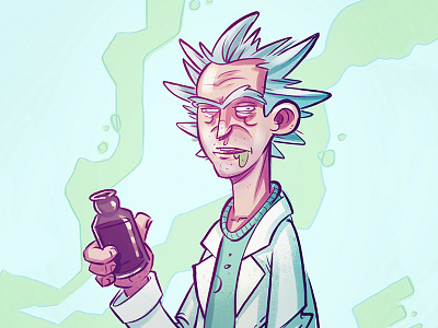 Free Rick doodle free rick illustration rick and morty