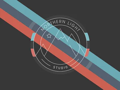 Northern Light STUDIO logo mountains star