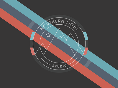 Northern Light STUDIO logo mountains star