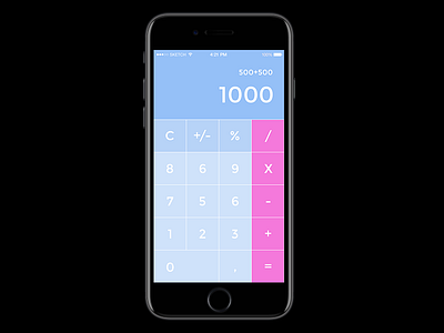 Daily UI #004 iPhone Calculator 004 calculator dailyui sketch ui