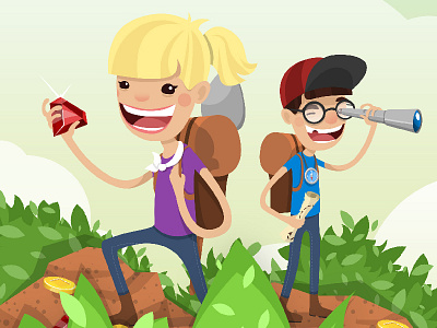 Logic Islands Closeup Dribbble explorers kids treasure