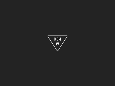 034W icon triangle typography