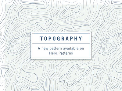 Topography css free pattern hero patterns pattern svg topography