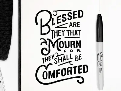Blessed 30daysofbiblelettering lettering sharpie
