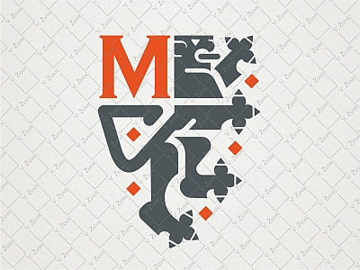 Lion letter M logo heraldry initial letter a letter b letter m letter r letter s lion logo for sale manly proud shield