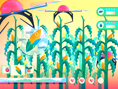 Future Corn automation drone farming future machine learning technology
