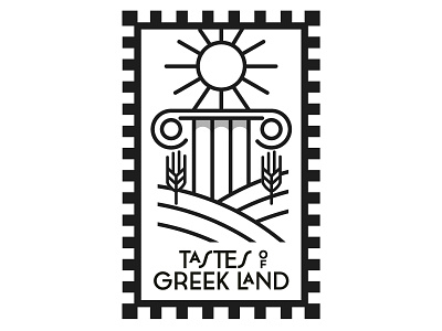 Tastes of Greek Land (work in progress) agriculture branding food greece illustration logo packaging