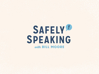 Safely Speaking Logo hand lettering icon letters retro typography vintage