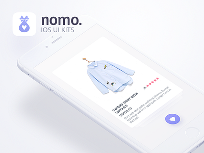 Nomo. ios ui kit app children clothes design ecommerce ios kids kit minimal ui ux