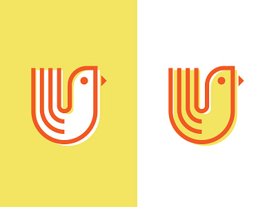 U Birds birds chicken logo