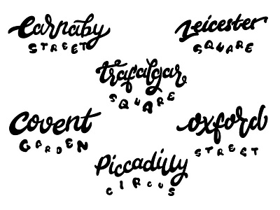 London Lettering Final Vector Composition calligraphy custom type ink lettering sketch type typography