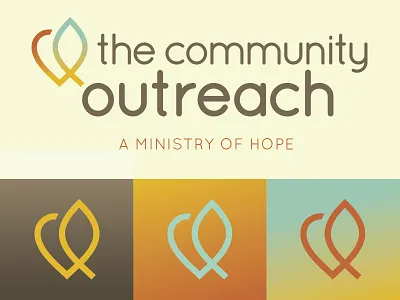 The Community Outreach community earthy hope ichthys logo ministry natural non profit organic outreach
