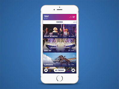 Explore Page activities design explore gradient ios itinerary product swipe travel