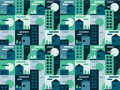 Modular City Blocks Exploration blocks city flat illustration minimal modular simple vector