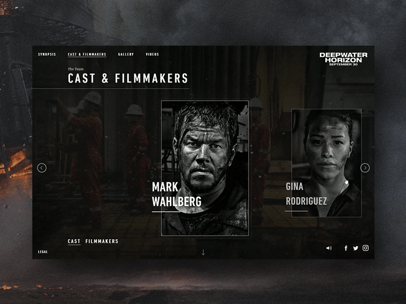 Deepwater Horizon | Cast & Filmmakers deepwater disaster film homepage horizon movie website