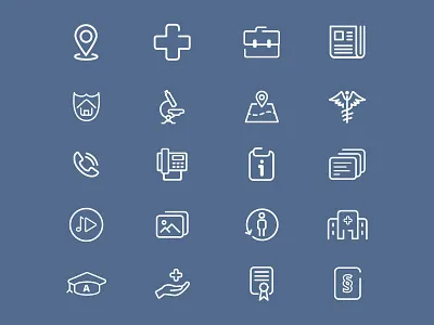 Healthcare Line Icons clinic healthcare icon iconfont line icons