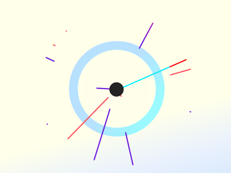 Gradiented Circle abstract animation balls design gif gradient motion simple