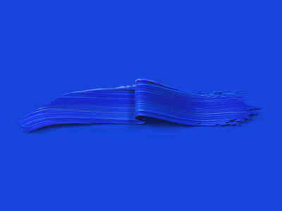 Blue 3dpaint abstract blue blues cobalt minimal mono monochromatic paint painted