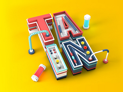 TIAN c4d font name tian