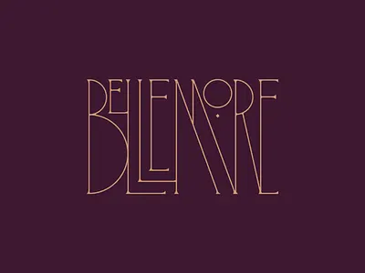 Bellemore Type branding custom fancy logo logotype wrought iron