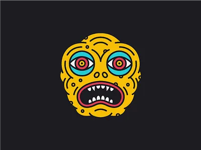 The Suffering character creature eyes face illustration kaiju monster weird
