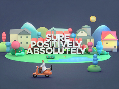 Absolutely, Positively, Sure. illustration neighborhood