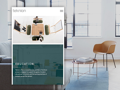 Teknion ui ui design ux web design website website design