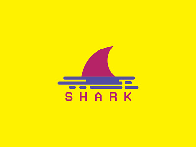 Shark Logo logo minimalist logo sea shark simple shape water
