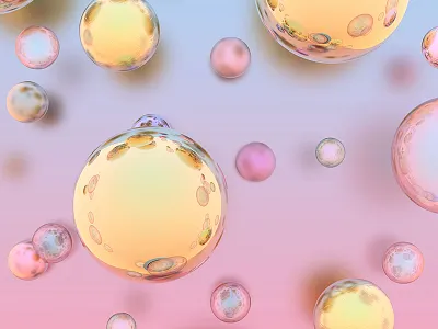 Bubbles 3d graphic