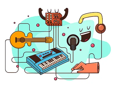 #5 Sound Design design draw drawing illustration music sound vector