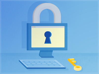 Internet Security doodle inforgraphics unused