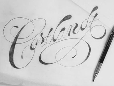 Cortlandt Italianalt hand drawn lettering