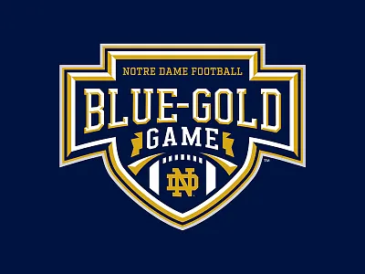 Notre Dame Blue Gold Game football game irish notre dame