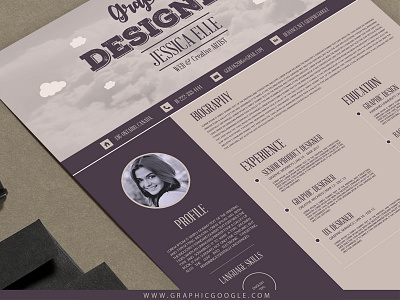 Free Creative Vintage Resume Design Template For Designers cv design resume resume template
