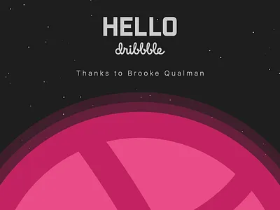 Hello! first shot hello dribbble
