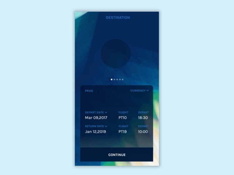 flight booking screen - space app app book flight booking booking screen flight jupiter mars planet travel uxui