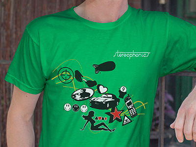 Stereophonics Tshirt Design stereophonics tshirt design tshirt mockup