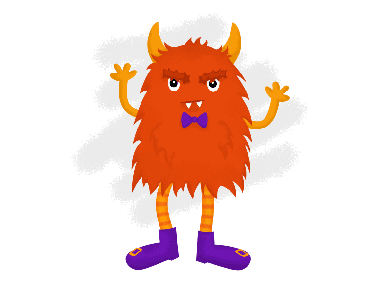 Dancing Fred animation cute dancing illustration monster motion