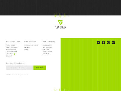 Fun With Footers branding footer golf layout minimal rebrand spacing typography ui ux web website